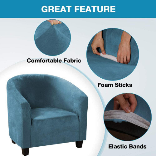 Fundas elásticas elásticas para sofá individuales para sillón - Imagen 3 de 20