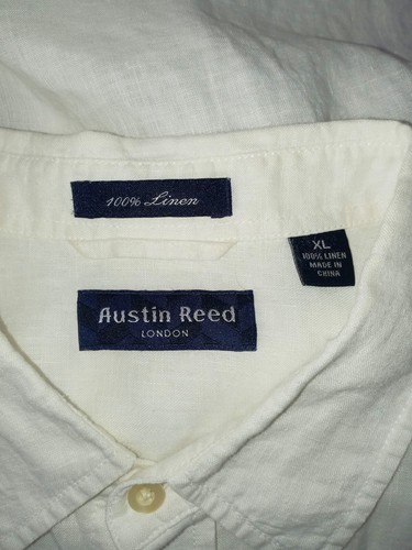 Austin Reed - 100% Linen - Dress Shirt - Size: XL - Picture 3 of 4