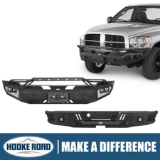  Fit 2006-2008 Dodge Ram 1500 Front or Rear Bumper Steel w/ Light & Winch Plate