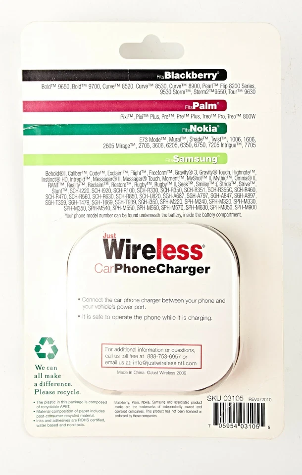 CARGADOR DE COCHE TELÉFONO SAMSUNG NOKIA SOLO INALÁMBRICO MICRO USB SKU03105 Foto 2 de 2