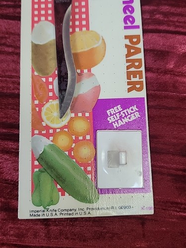 NEW SEALED NIP Vintage Imperial Stainless PLASTIC HANDLE WIDE HEEL PARER - Picture 2 of 7