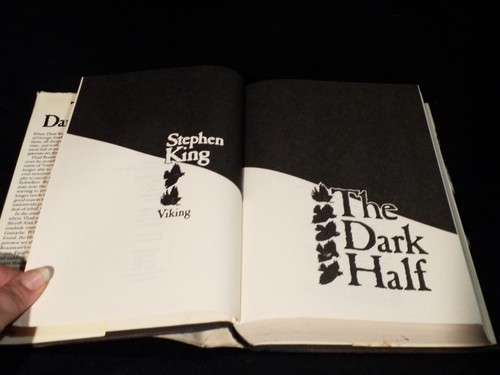 First Edition 1989 Stephen King The Dark Half Hardcover & Dust Jacket Viking - Imagen 3 de 13
