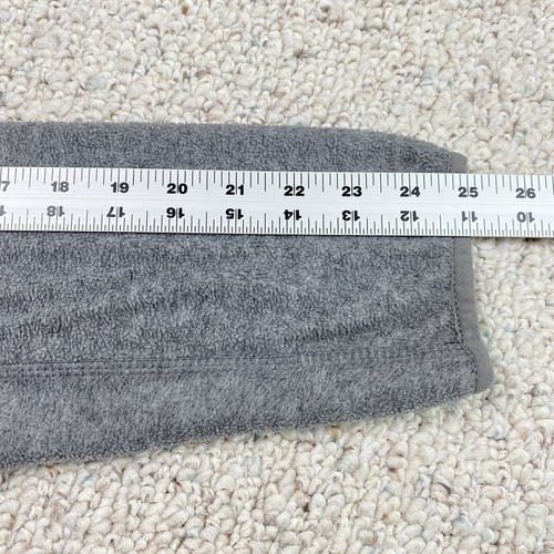 Aeropostale Womens Sweatshirt sz L Gray Full Zip Fleece Pockets Elastic Waist - Picture 7 of 12