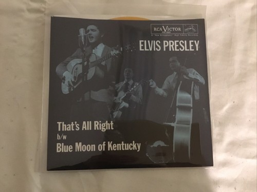 Elvis Presley / That's All Right & Blue Moon of Kentucky / 1985 45 / Mint! - Picture 2 of 7