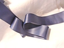 1-1/2" WIDE SWISS DOUBLE FACE SATIN RIBBON -- GREY    by the yard