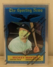 1997 Topps Reprints Finest Chrome MICKEY MANTLE Yankees 1959 All-Star #27 HOF