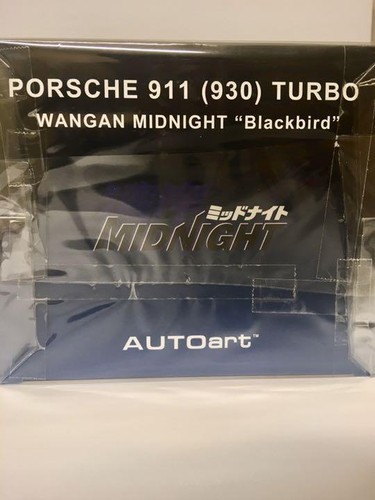 Autoart 1/18 Wangan Midnight Porsche 911 Turbo Blackbird Minicar Black NEW Japan - Picture 4 of 7