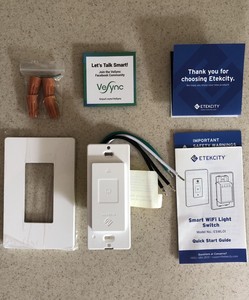 Etekcity Smart Light Switch Wifi Enabled With Timer Works W Alexa Image Is Loading Etekcity Smart Light Switch Wifi Enabled With Timer