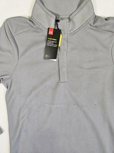 Under Armour Coldgear Storm Gray Fleece Snap Golf Jacket Men’s Small NWT - Picture 2 of 18