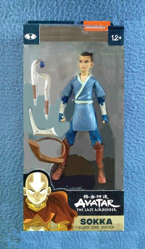 SOKKA CON SOPORTE BASE AVATAR THE LAST AIRBENDER FIGURA DE 7 PULGADAS MCFARLANE TOYS - Imagen 1 de 2