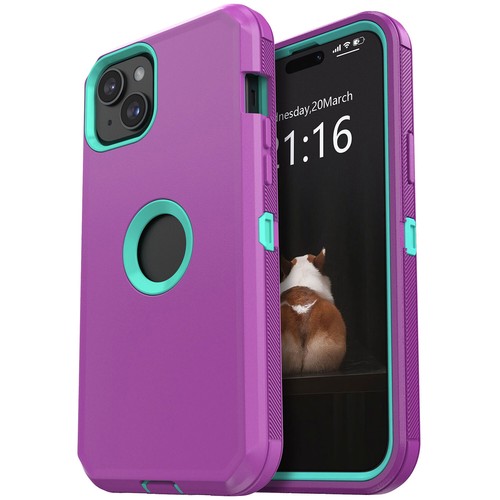 For iPhone 14 Pro Max 14 Plus Protective Case Hybrid Rugged Cover Tempered Glass - Picture 46 of 55