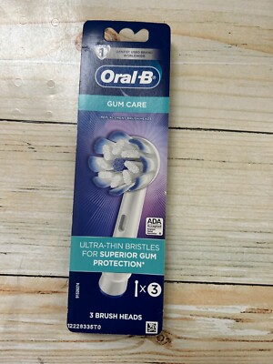 ORAL-B FLOSS ACTION  REPLACEMENT BRUSH HEADS  (1 PCK x 3 CT.)NIP