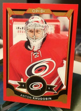 2015 OPC RED ANTON KHUDOBIN #326 UD O PEE CHEE CAROLINA HURRICANES