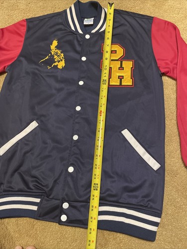 Vintage Philippines National Varsity Letterman’s Flag Logo Jacket Women’s M - Picture 9 of 10