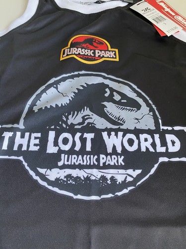 Camiseta deportiva Headgear Classics para hombre talla S The Lost World Jurassic Park BBall NUEVA - Imagen 4 de 8