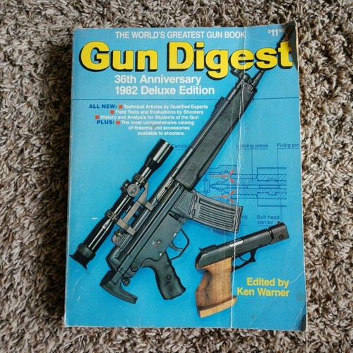 GUN DIGEST 36TH ANNIVERSARY  1982 DELUXE EDITION GOOD CONDITION KEN WARNER - Picture 1 of 10