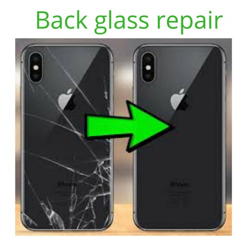 iPhone 8, 8 Plus, X, XS, XS Max, XR Laser Back Glass Replacement Repair Service - Picture 1 of 3