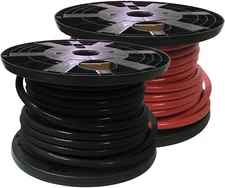 Starter Battery Cable Copper 6 AWG to 4/0 Gauge - Black Red - 25 or 100 FT - USA