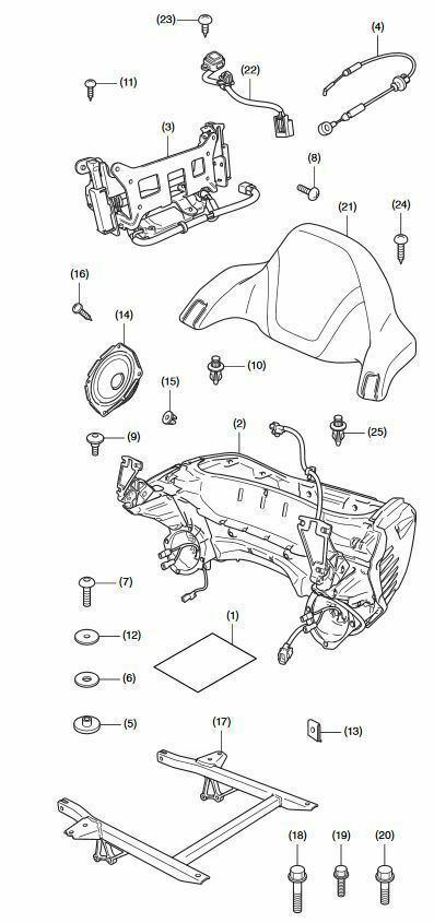 2018-2019 HONDA Gold Wing GL1800 OEM Trunk Installation Kit 08L73