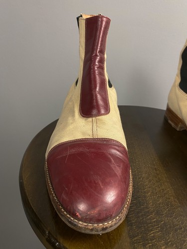 Scarpe eleganti stivali alti YSL Yves Saint Laurent vintage Chelsea taglia 9 EU 42 UK 8 - Foto 4 di 12