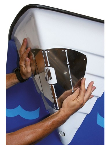 PIASTRA PROTEGGI PRUA IN ACCIAIO INOX 265 X 345mm - Foto 2 di 2