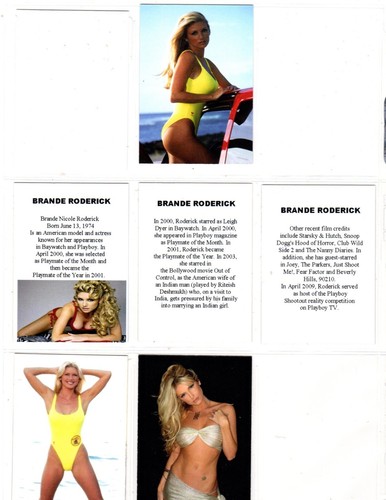 BRANDE RODERICK CUSTOM NEUHEIT TRADING CARD 6 KARTEN SET - Bild 2 von 2