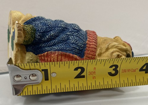 Shar Pei Dog Figurine Wearing Sweater Hat And Scarf Colorful Small - Picture 9 of 11