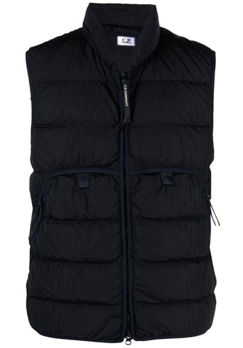 C.P. COMPANY ECO CHROME-R LENS LOGO VEST MEN DOWN JACKET 15CMOW030A006369G999 - Picture 1 of 5