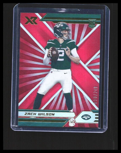 2021 Zach Wilson Rookie Card Panini XR Red /249 #102 New York Jets