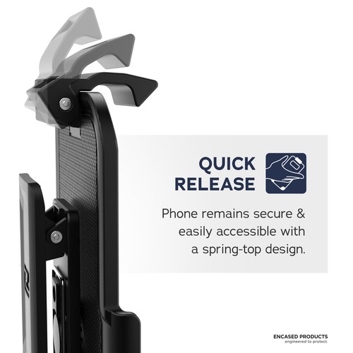Encased Belt Clip Holster for Lifeproof Next Series - Samsung Galaxy S10e - Picture 4 of 6