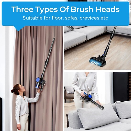 Powerful Cordless Stick Vacuum Cleaner – Bendable Wand, 40Min, Pet & Floor Ready - Picture 5 of 7