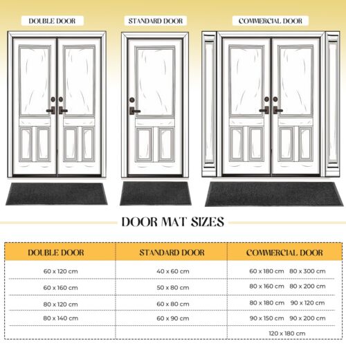 Door Mat Rubber Back Non Slip Door Matt Kitchen Hallway Floor Rug Runner Mats - Picture 4 of 79
