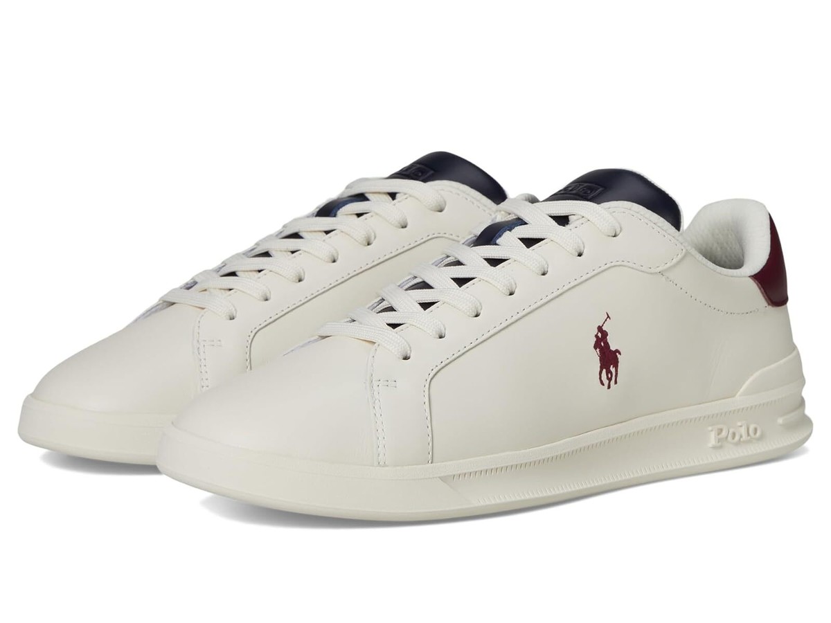 【RALPH LAUREN】Heritage Court II スニーカー ★ レザー Man's Shoes Polo Ralph Lauren Heritage Court II Leather