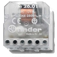 FINDER 26.01.8.012.0000 RELE' A IMPULSI 10A - 12V AC - 1 CONTATTO NO