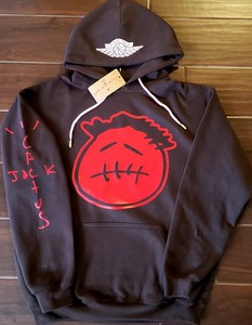 CACTUS-JACK-TRAVIS-SCOTT-BROWN-HOODIE-SHIRT-SMALL-jordan-1-air-astroworld-retro