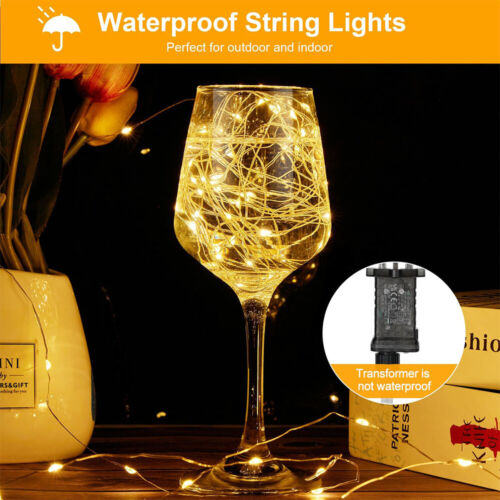 10M/50M LED Lichtschlauch Lichterkette Strom Lichterschlauch Garten Außen Party - Bild 13 von 54