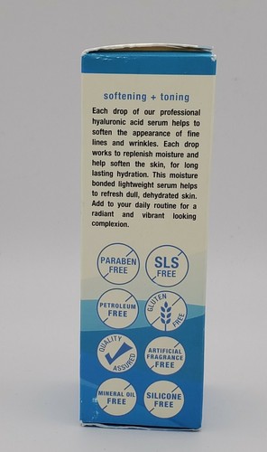 Nature's Truth Professional Hyaluronic Acid Serum Topical Liquid Softening 1 oz - Picture 4 of 4