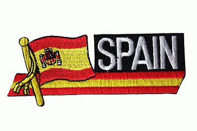 FINLAND SIDEKICK WORD COUNTRY FLAG IRON-ON PATCH CREST BADGE 1.5 X 4.5 IN.