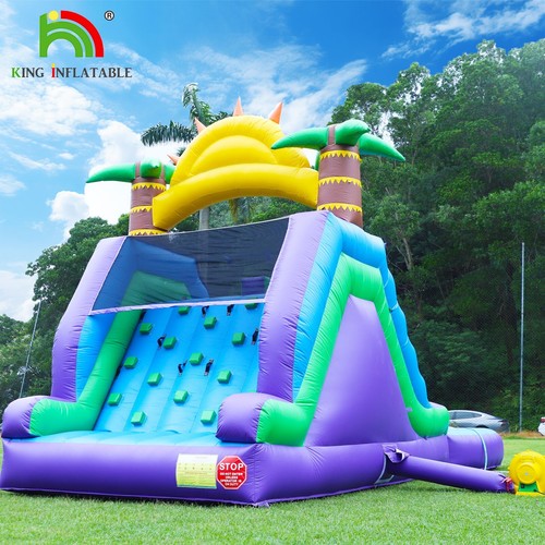 26FT Commercial Inflatable Double Water Slide with Big Splash Pool &1100W Blower - Picture 4 of 11