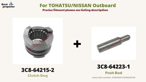 Clutch Dog, Push Rod 3C8-64215-2+3C8-64223-1 = SET for TOHATSU/NISSAN Outboard - Video 1 of 1