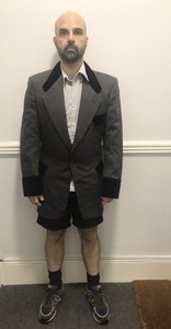 Super Rare Bespoke Vintage 1960s Velvet 1960s Teddy Boy Drape Jacket