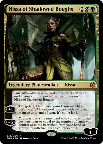 Nissa of Shadowed Boughs - X1 - Zendikar Rising - 4RCards