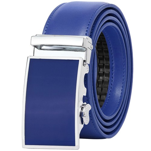 Falari® Men's Genuine Leather Dress Ratchet Belt 35mm Adjustable Size - Picture 31 of 36