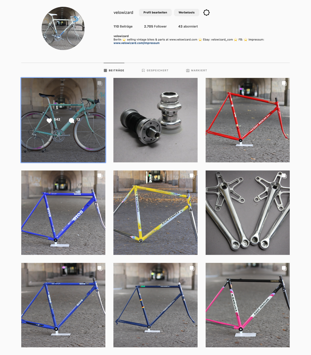 Grandis Special Gran Prix Columbus SL Frame 70's/ 54cm / 2.584g
