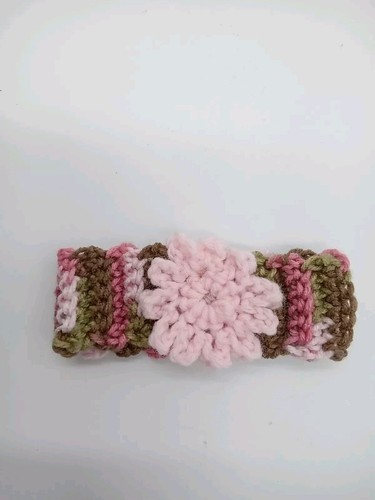 Fascia all'uncinetto rosa con fiore 18" vestiti per bambola adatta a bambole americane nuove - Foto 4 di 4