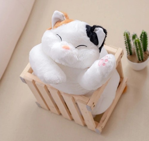 Fat Cat 18 Inch Pillow Stuffed Animal Plush Toys Toddler Doll Kids Gifts - Picture 4 of 7