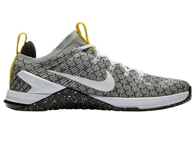 Nike Metcon DSX Flyknit 2X Mens Black White Yellow Training Running AO2807-017