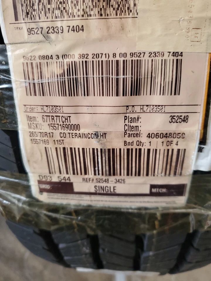 Juego de 4 neumáticos p265/70r17 Foto 3 de 4