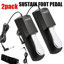2Pack Sustain Foot Pedal Universal Winholder Pedal Tools For Yamaha Casio USA