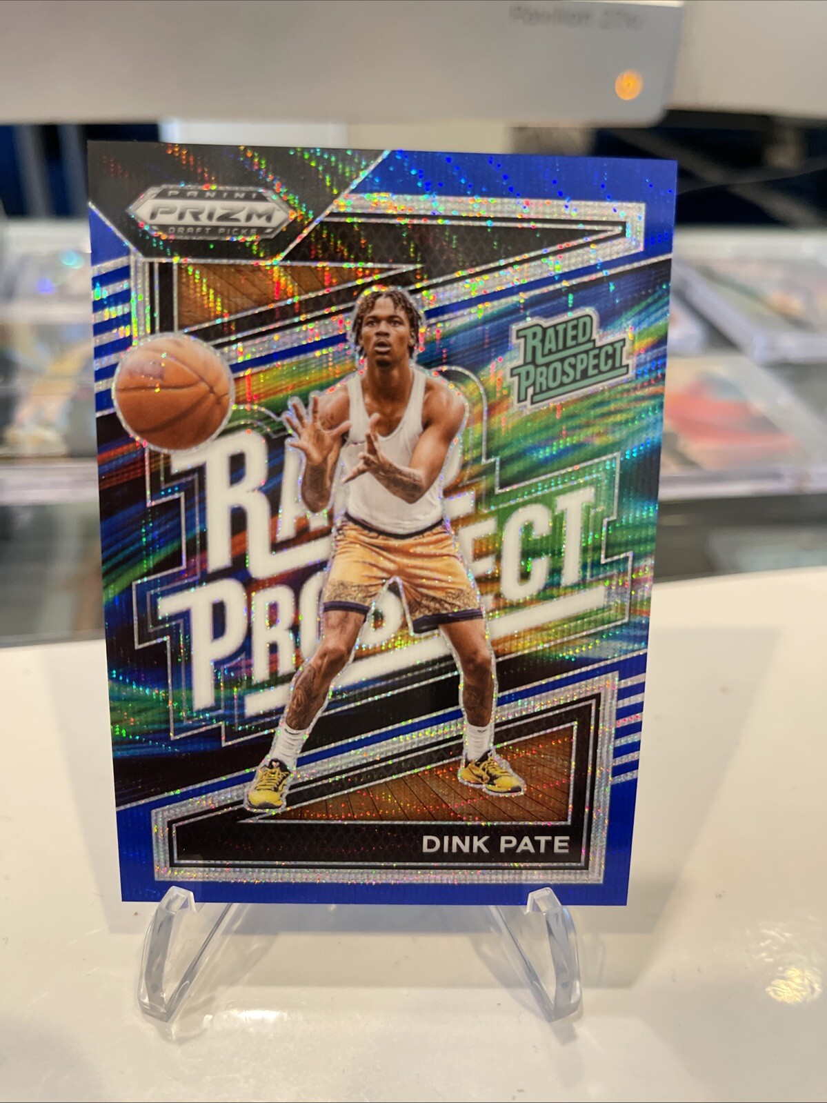 2024 Panini Prizm Draft Picks Dink Pate Blue Wave #12/249 🔥 Rated Prospect
